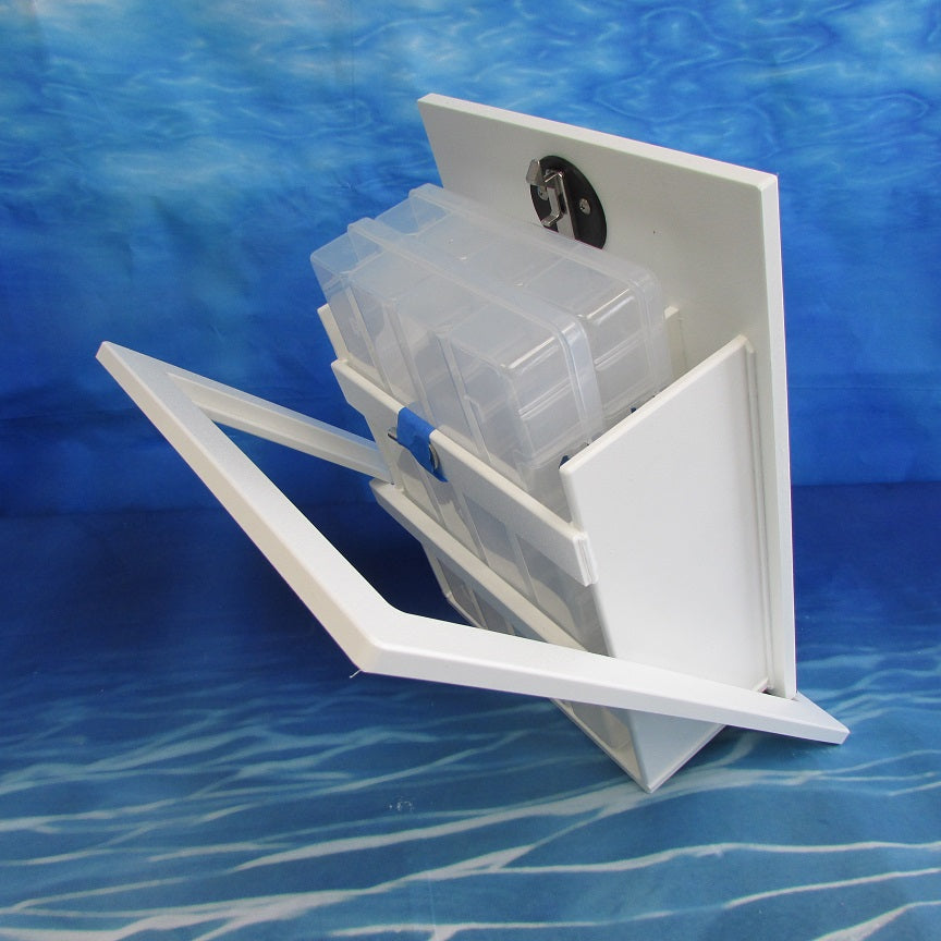 APF Marine Tilt Out HDPE Plano Holder Storage Box w Lock